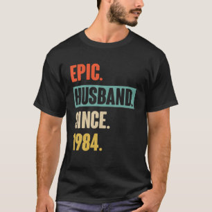 彼のエピック結婚夫のための38thのアニバーサリーの贈り物 tシャツ