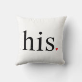 彼のカップルの枕 クッション (裏面)