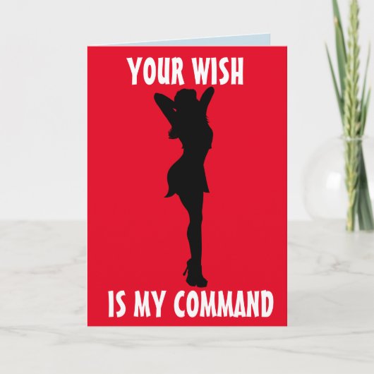 彼のカーいけなドの夫のための「汚い」誕生日 カード (正面)