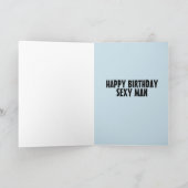 彼のカーいけなドの夫のための「汚い」誕生日 カード (内部)