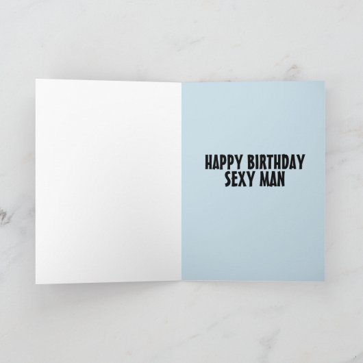 彼のカーいけなドの夫のための「汚い」誕生日 カード (内部)