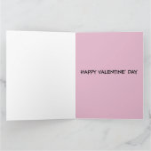 彼のカードのためのバレンタインデーキス カード (内部)