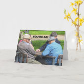 彼のカードのための60誕生日おもしろい カード (黄色い花)