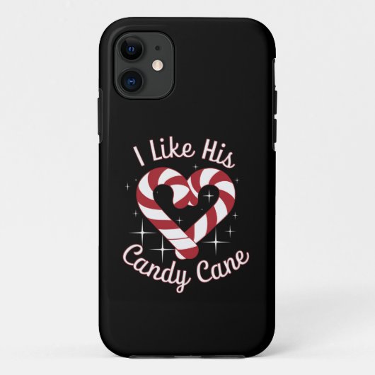 彼のキャンディーケーンが好きな面白いカップルのおそろい Case-Mate iPhoneケース (裏面)