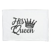 彼のクイーンカップズピロー独身のケース 枕カバー (正面)