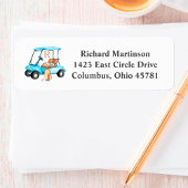 彼のクラブモノグラム付きゴルフカート ラベル