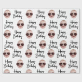 彼のクリスマスおもしろいの贈り物カスタマイズの誕生日 ラッピングペーパー (フラット)