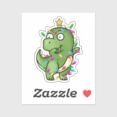 彼のクリスマスの息子に恐竜お気に入りののダブの踊り シール (シート)