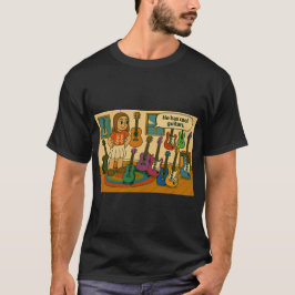 彼のコレクションはクールなギターばかり Tシャツ