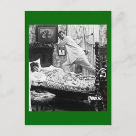 彼のゴルフの夢は彼女のゴルフ悪夢ヴィンテージ ポストカード