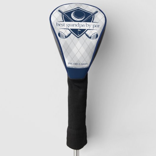 彼のゴ最高のルフヘッドカバーのためのParギフトによる海軍 ゴルフヘッドカバー (正面)