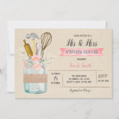 彼のシャワーカード 招待状 (正面)