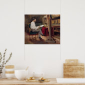 彼のスタジオでアーティスト・モロー， c.1874 ポスター (キッチン)