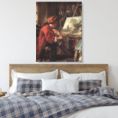 彼のスタジオの画家(Fransois Boucher著) キャンバスプリント (インサイチュ (寝室))