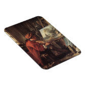 彼のスタジオの画家（Fransois Boucher著） マグネット (右側)