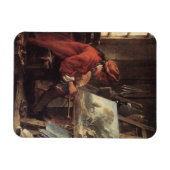 彼のスタジオの画家（Fransois Boucher著） マグネット (横)