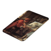 彼のスタジオの画家（Fransois Boucher著） マグネット (左側)