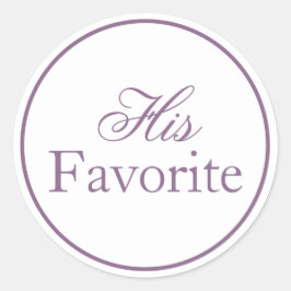 彼のステッお気に入りのク薄紫ラベンダーパープル ラウンドシール