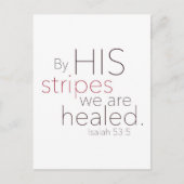 彼のストライプで私たちは癒される。 ポストカード (正面)