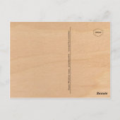 彼のチキンカートハガキとバニー ポストカード (裏面)