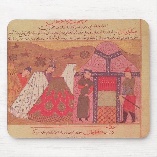 彼のテントの外のGenghis Khan マウスパッド (正面)