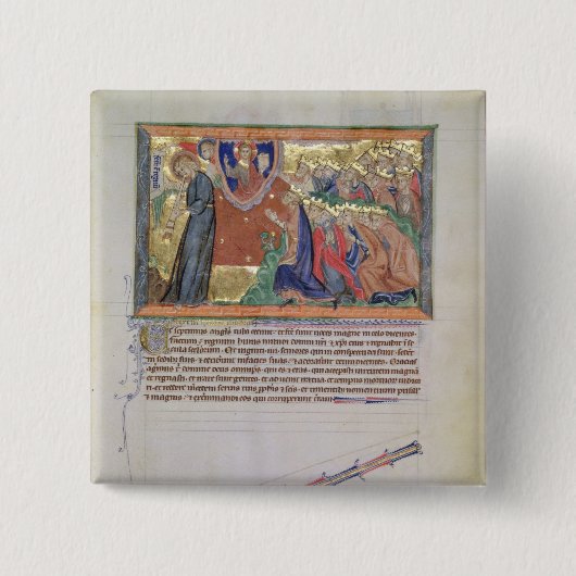 彼のトランペットを吹く第7天使 缶バッジ (正面)