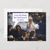 彼のドラッグは好きだが彼の財布は燃えている！ ポストカード (正面/裏面)