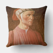 彼のバストのダンテ・アリギエーリの(1265-1321年の)詳細、fr クッション (裏面)