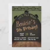 彼のバック誕生日招待状に沿ってネズミ 招待状 (正面)