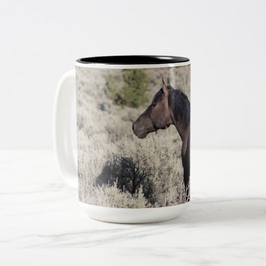 彼のバンドを見下ろす南スティーンズの勲 ツートーンマグカップ (正面左)