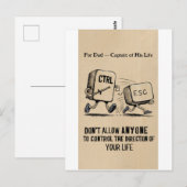 彼のパーソナライズされた人生のはがきのパパキャプテンのために ポストカード (正面/裏面)