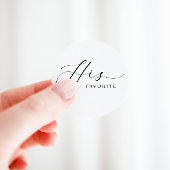 彼のパーテお気に入りのィーはスクリプトフォントでスティッカーを好む ラウンドシール