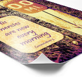 彼のビジネスは毎朝新しいマイルマーカー5x7 フォトプリント            (角)