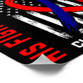 彼のファイトフレンドChd認識度米国国旗のグラフ ポスター (角)