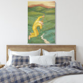 彼のフィールドで羊飼い（Eugeniusz Zak著） キャンバスプリント (インサイチュ (寝室))