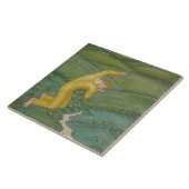 彼のフィールドで羊飼い（Eugeniusz Zak著） タイル (側面)