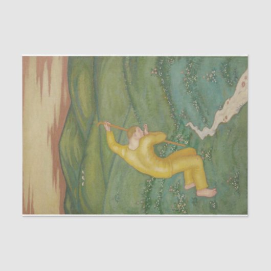 彼のフィールドで羊飼い（Eugeniusz Zak著） 薄葉紙 (正面)