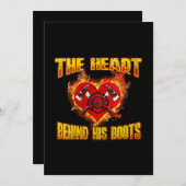 彼のブーツの後ろのハート | Fire Fighter Lovers シーズンカード (正面/裏面)