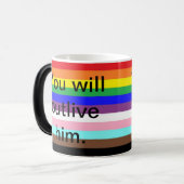 彼のプライドサポート同盟LGBTQIA+ モーフィングマグカップ (正面左)
