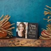 彼のプラン卒業記念デスクトップのプラーク フォトプラーク (側面)