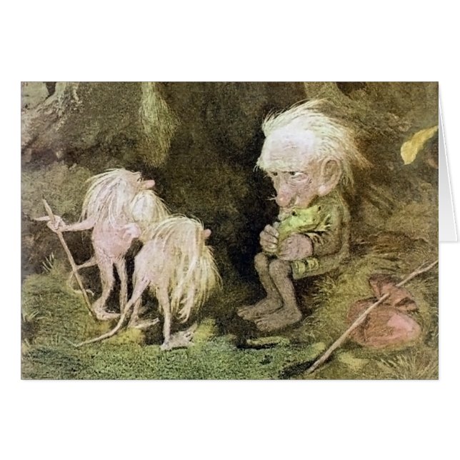 彼のペットカエルが付いているトロール (正面横)