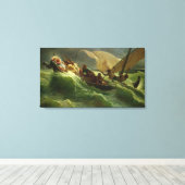 彼のボートで眠っているキリスト キャンバスプリント (インサイチュ (ウッドフロア))