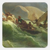 彼のボートで眠っているキリスト スクエアシール (正面)