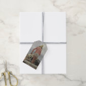 彼のボートの漁師（Vincenzo Caprile著） ギフトタグ (より糸付き)