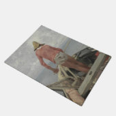 彼のボートの漁師（Vincenzo Caprile著） ドアマット (アングル)