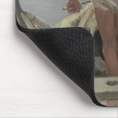 彼のボートの漁師（Vincenzo Caprile著） マウスパッド (コーナー)