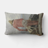 彼のボートの漁師(Vincenzo Caprile著) ランバークッション (裏面)