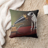 彼のマスターの声のヴィンテージ色 クッション (ブランケット)