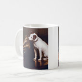 彼のマスターの声のヴィンテージ コーヒーマグカップ (正面左)