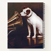 彼のマスターの声のヴィンテージ ノートブック (裏面)